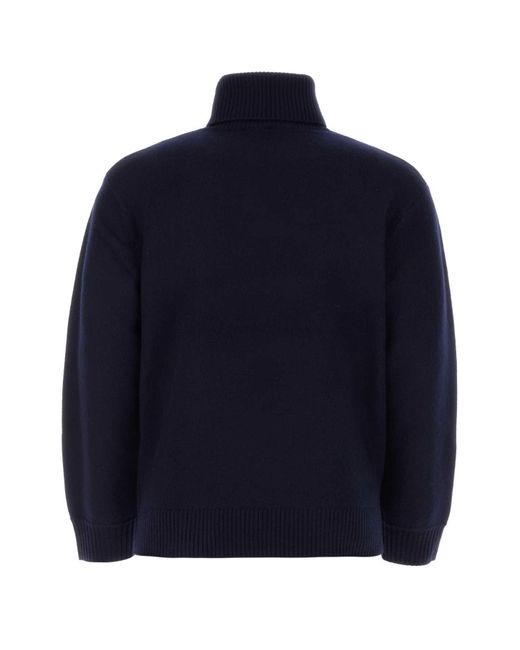 A.P.C. Blue Midnight Wool Oversize Sweater for men