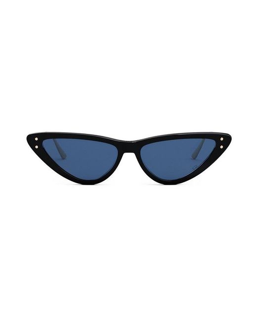Dior Blue Sunglasses Cat Eye Full Rim, Shiny Frame And Lens Missb4U12B0