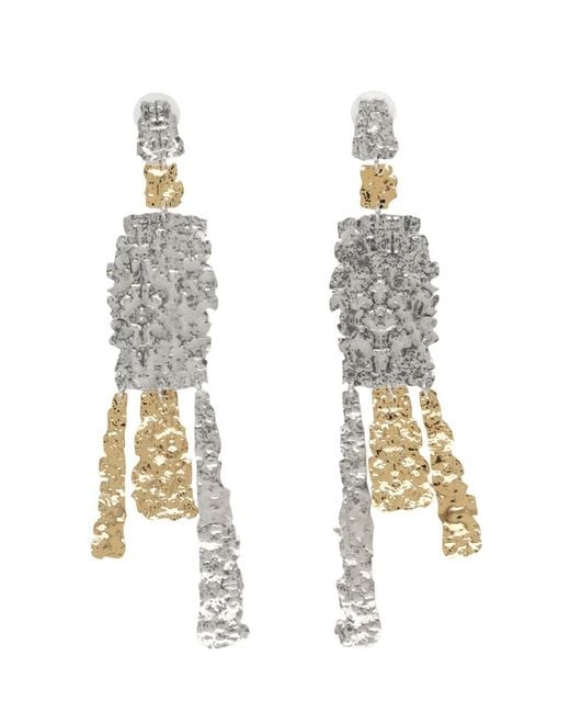 Isabel Marant White Earrings Miller Brass