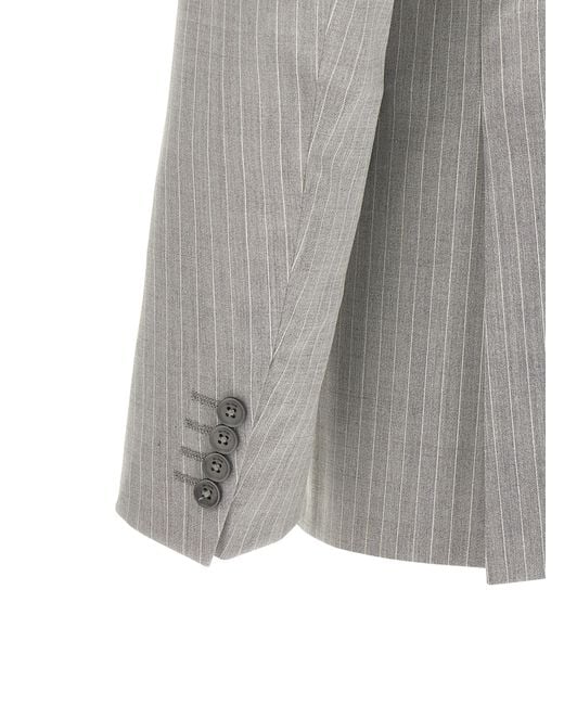 Pal Zileri Gray Lord Dress Polyester Wool Elastane Suits for men