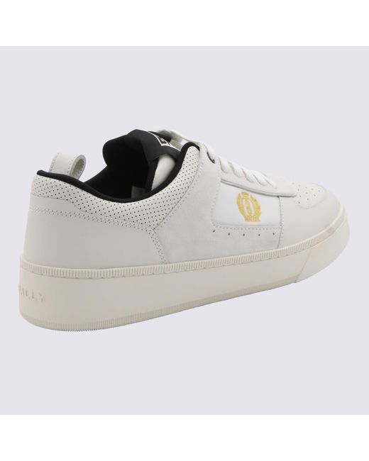 Bally White And Leather Raise Sneakers for men