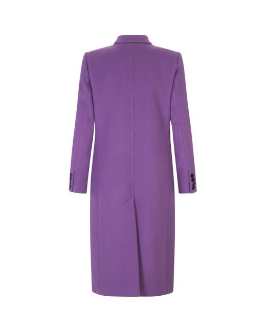 Isabel Marant Wool Purple Enarryli Coat | Lyst