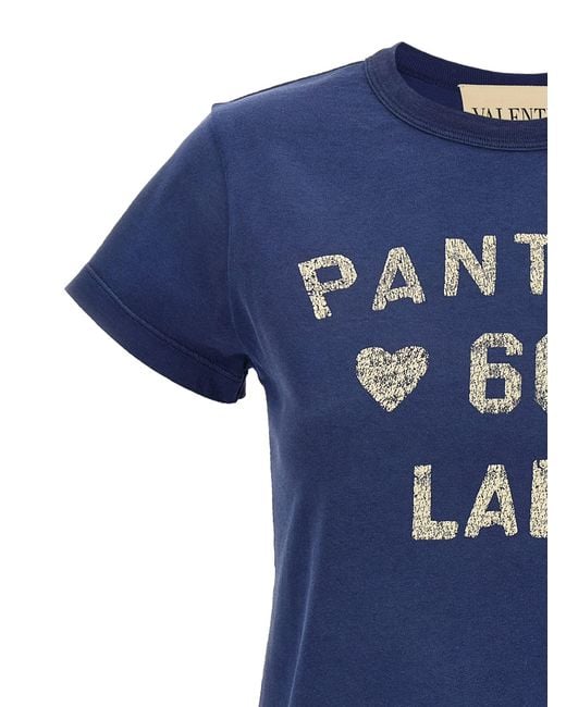 Valentino Garavani Blue Panther Lady T-Shirt