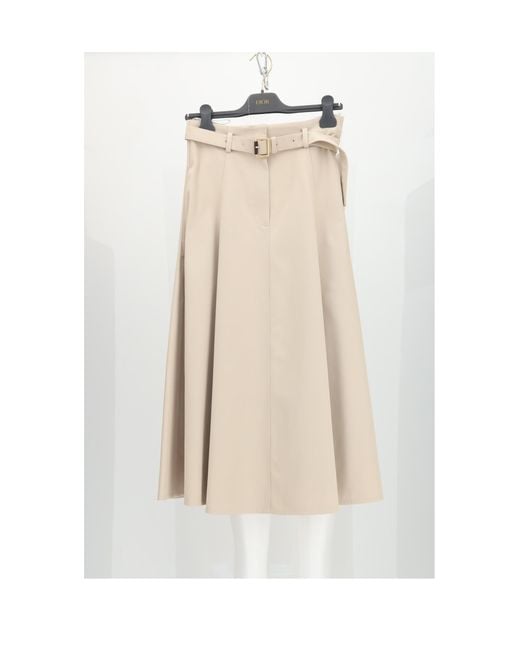 Dior White Skirt Cotton