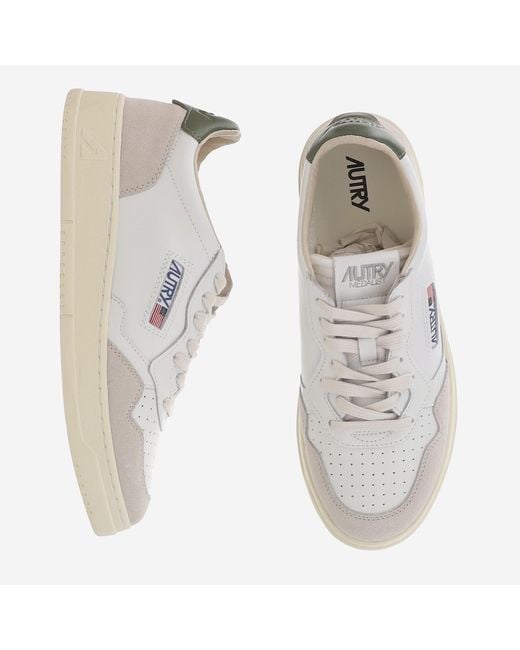 Autry Natural Sneakers Medalist Low Leather Trainers for men