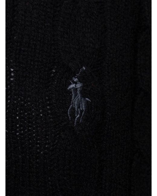Polo Ralph Lauren Black Maglia Girocollo Treccia for men