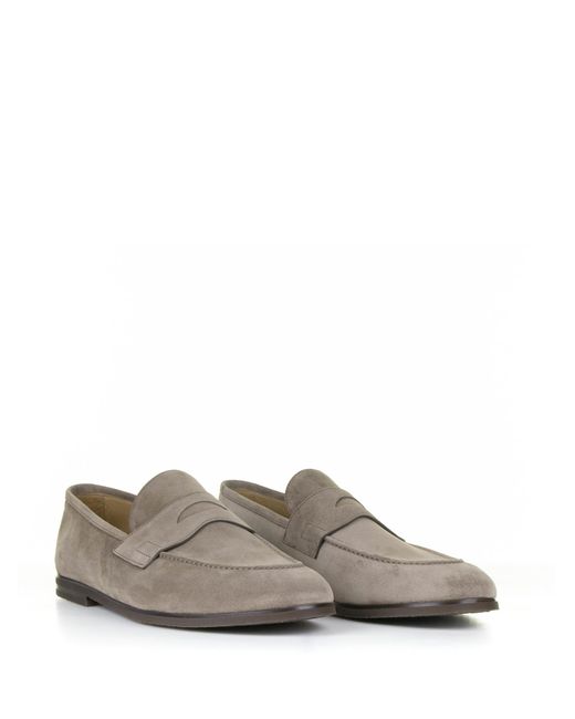 Barrett Gray Taupe Suede Moccasin for men
