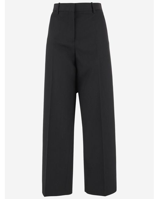 Jil Sander Blue Wool Trousers