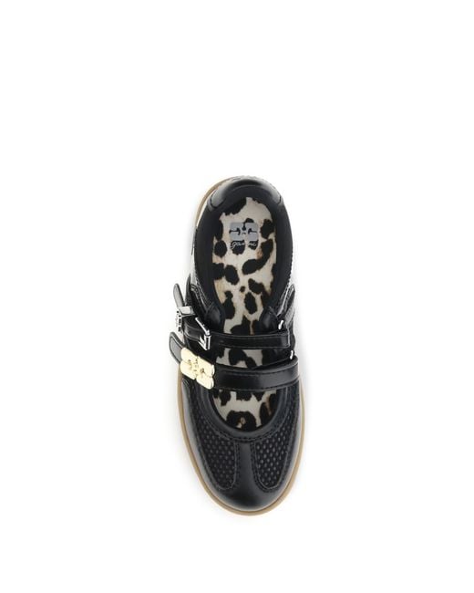 Ganni Black Sue Ballerinas