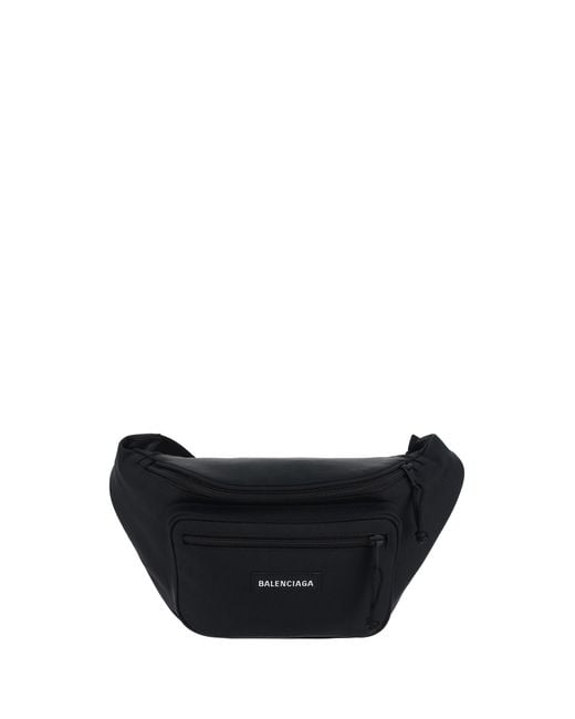 Balenciaga Black Fanny Pack Explorer for men