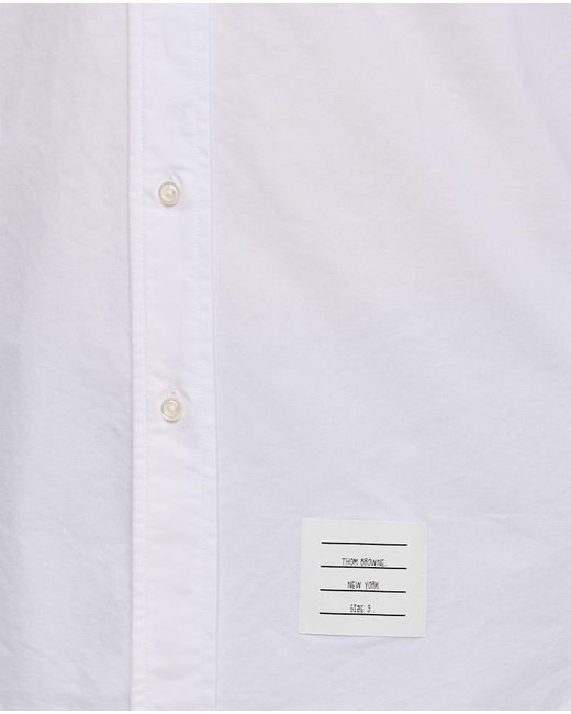 Thom Browne White Classic Cotton Shirt for men