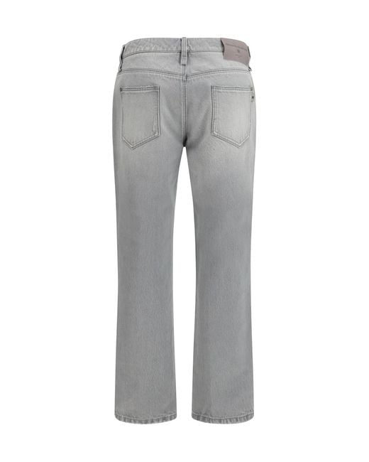 Ermanno Scervino Gray Boyfriend Jeans Cotton
