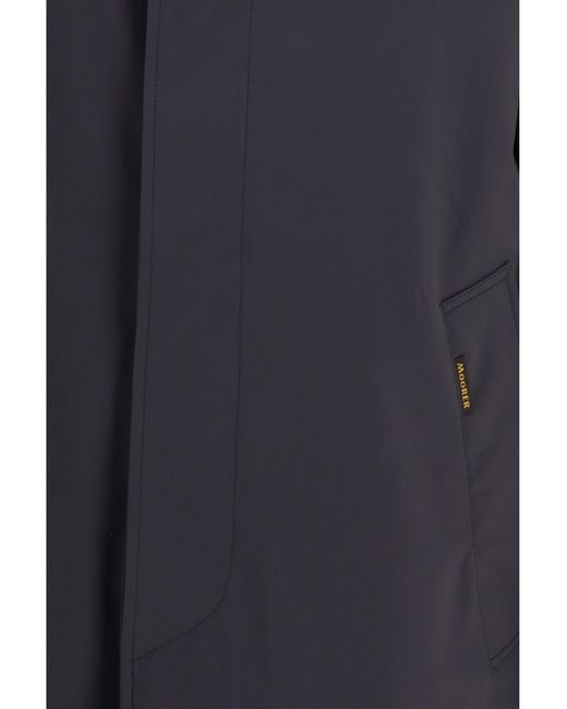 Moorer Blue Vittor-Ac Waterproof Jacket Polyamide; Polyurethane for men
