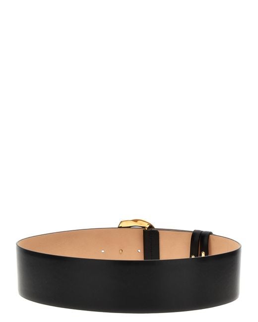 McQueen White Cowhide Regular Belt