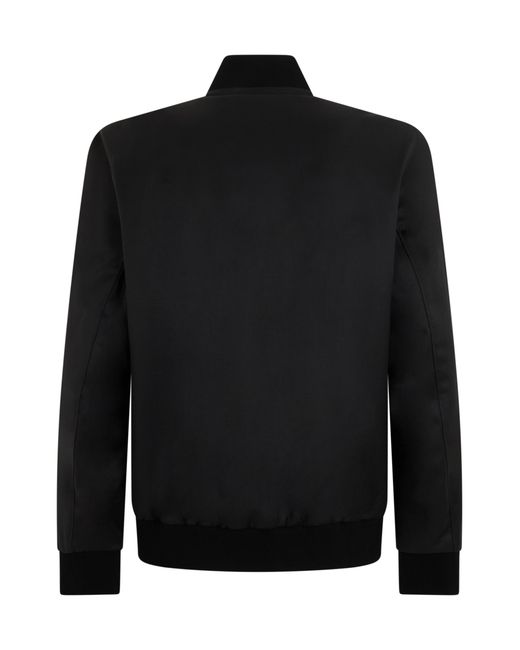 Boss Black Wool Blouson Jacket Virgin Bomber for men