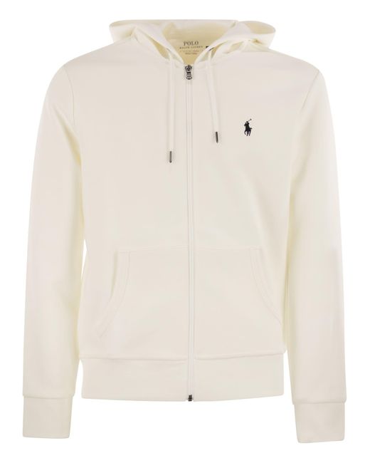 Polo Ralph Lauren White Hoodie With Zip for men
