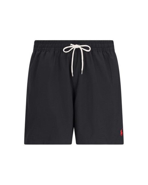 Polo Ralph Lauren Black Traveler' Swimming Shorts for men