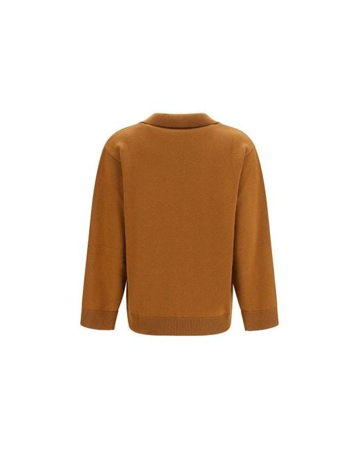 Valentino Garavani Brown Cashmere Sweater