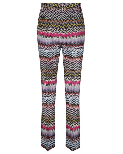 Missoni Multicolor Zigzag Print Trousers