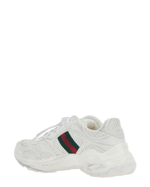 Gucci White Low Top Sneaker Leather Calf Trainers