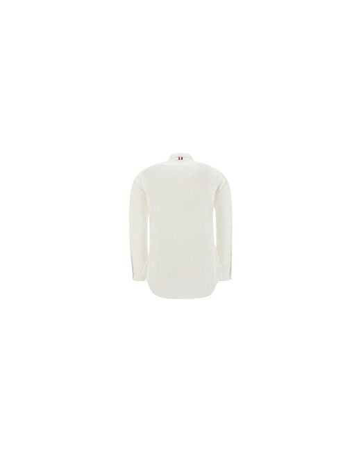Thom Browne White Cotton Shirt for men
