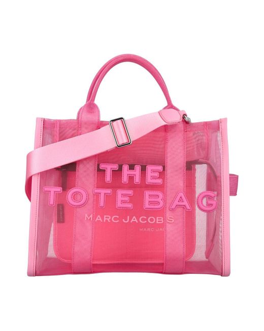 Marc Jacobs Pink The Mesh Medium Tote Bag