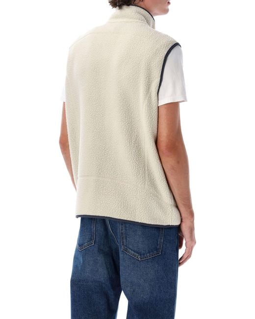 Patagonia Blue Retro Pile Fleece Vest for men