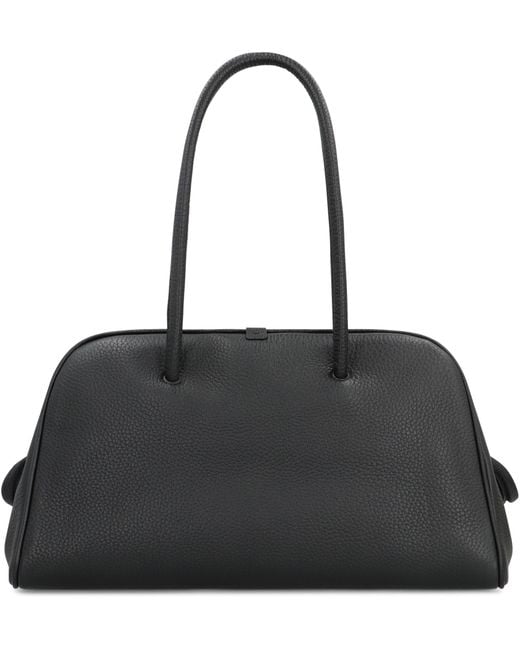 Jacquemus Black Bowling Bag Leather Tourism