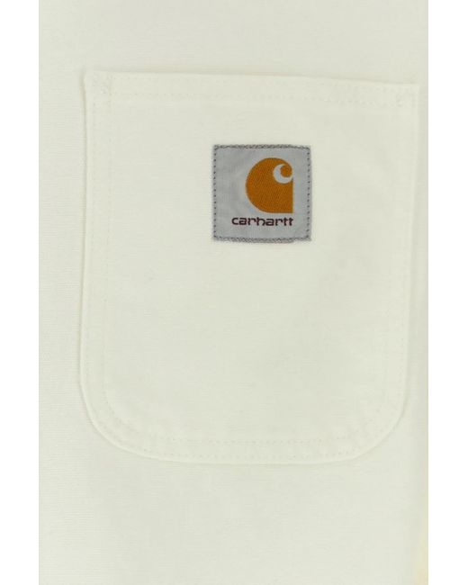 Carhartt White Cotton Detroit Jacket for men