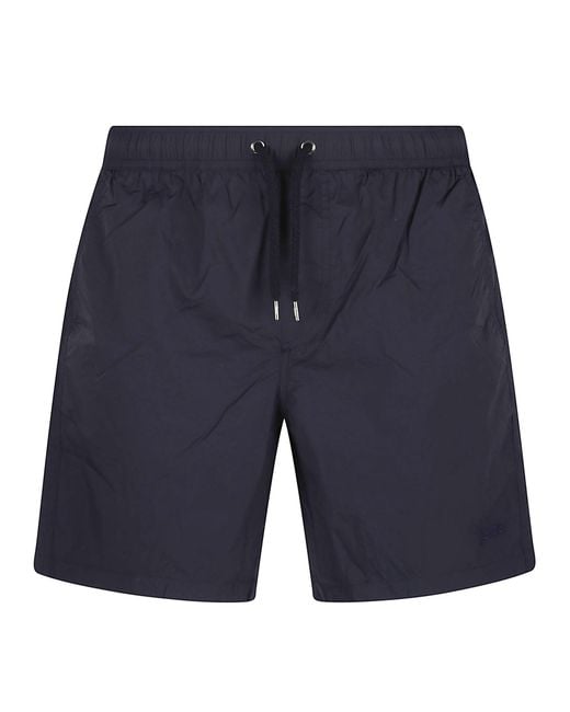 Herno Blue Regular Fit Ultralight Crease Swim Shorts for men
