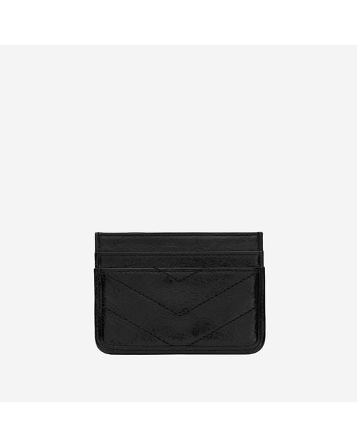 Saint Laurent Black Card Holder Niki Leather Wallets & Purses