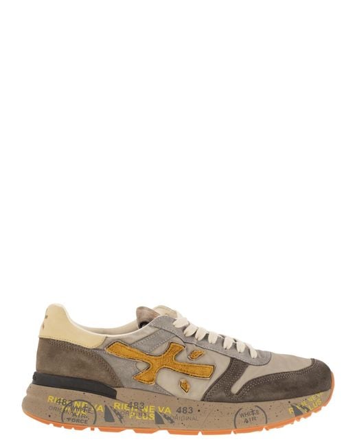 Premiata Multicolor Sneaker With Logo for men