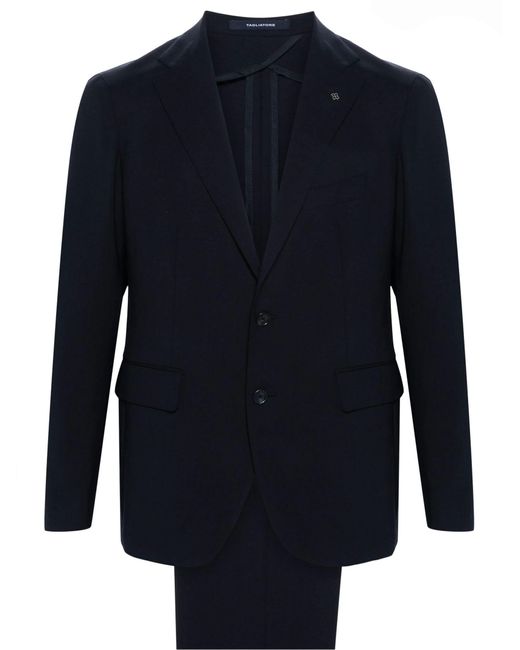 Tagliatore Blue Single-Breasted Wool Suit for men