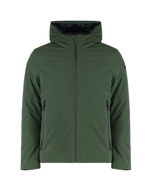 Rrd Green Technical Fabric Jacket With Hood for men