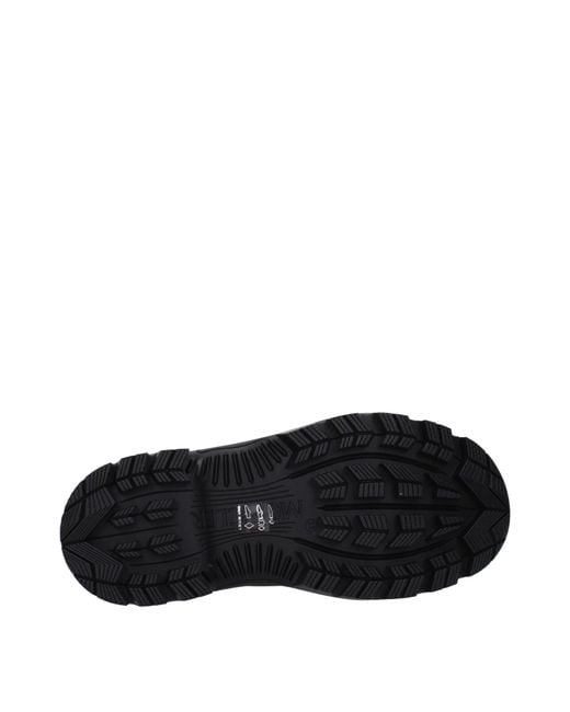 Moncler Black Cotton Ankle Boots