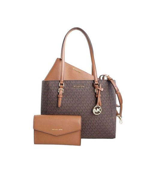 Michael Kors Brown Tote Bag 88.Coated Canvas Tote-Bags