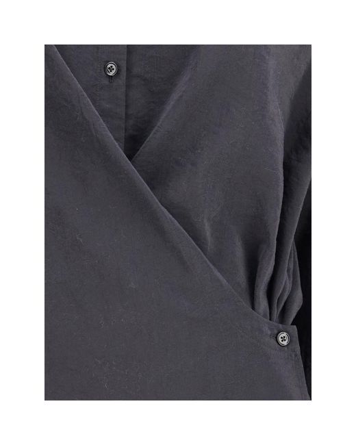 Lemaire Blue Draped Shirt