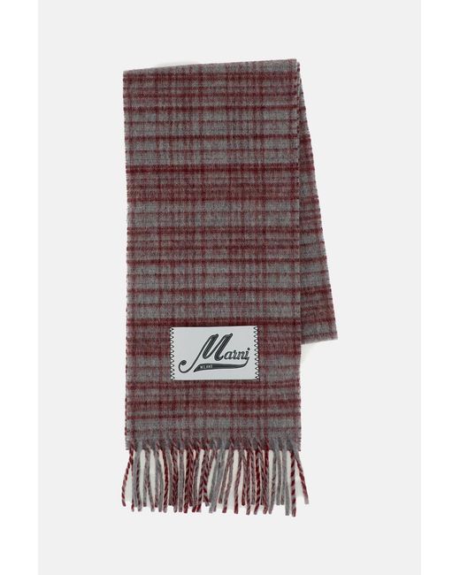 Marni Multicolor Blended Wool Scarf