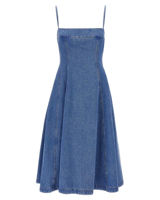 Marni Blue 'Bleached Coated' Dress