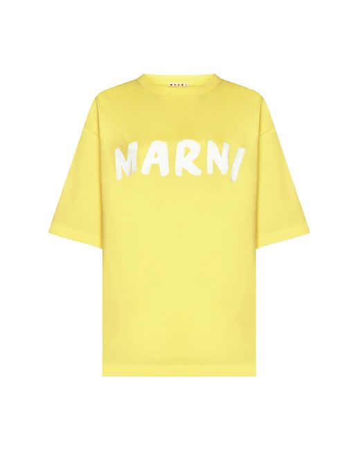 Marni Yellow T-shirts And Polos