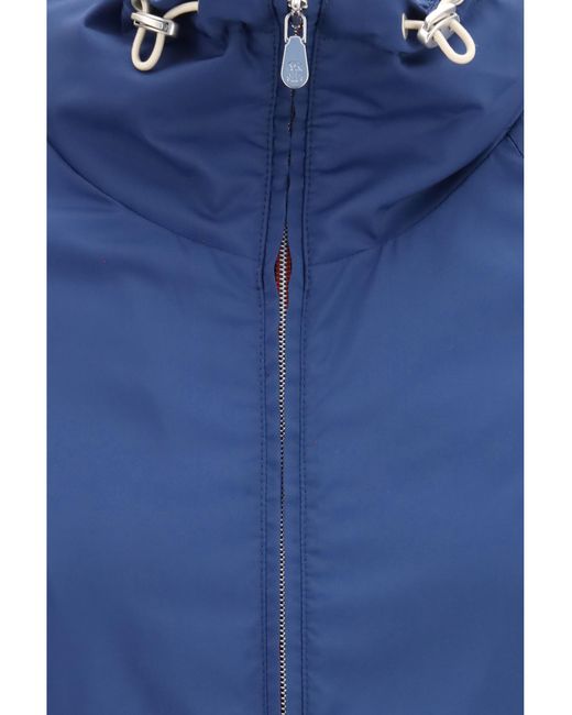 Brunello Cucinelli Blue Zip-Up Jacket Polyester for men