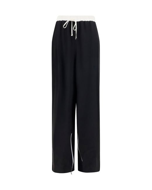 Kiton Black Silk Pants
