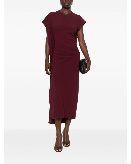 Victoria Beckham Purple Dress Victoria Viscose