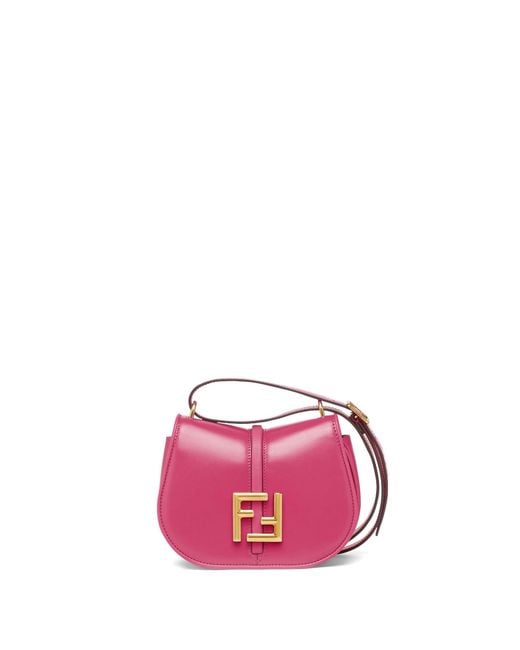 Fendi Pink Cmon Small Fuchsia Leather Bag