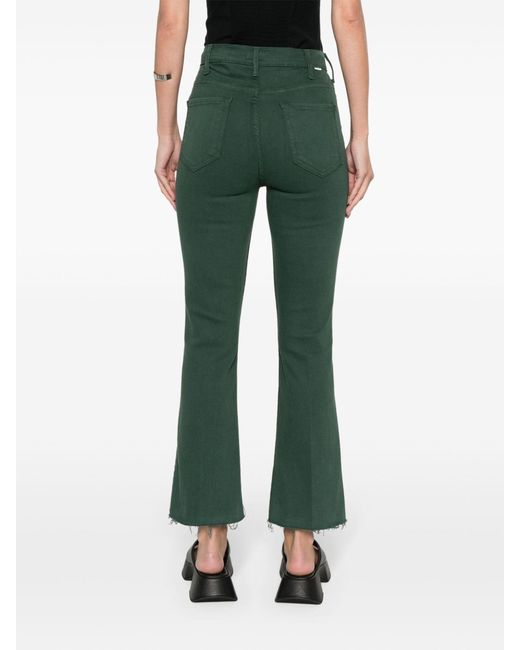 Mother Green High-waist Flared Jeans