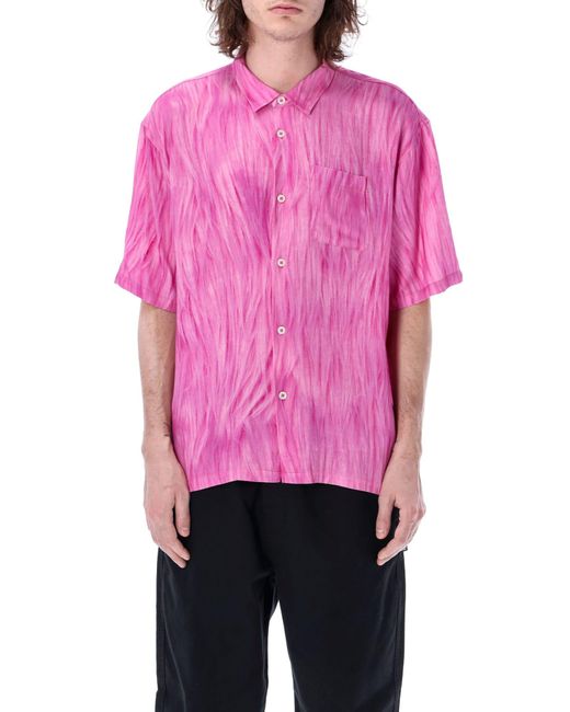 Stussy Pink Fur Print Shirt for men