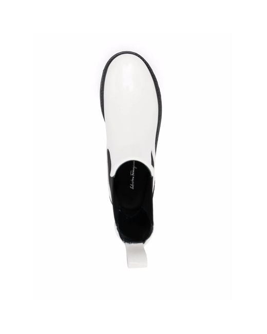 Ferragamo Black Chelsea Boots