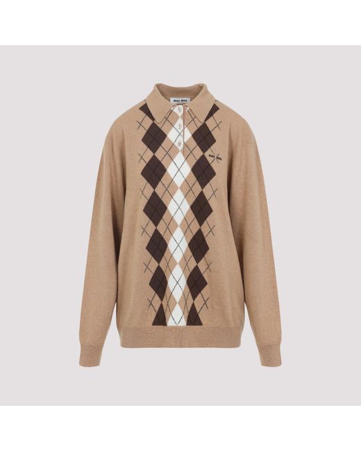 Miu Miu Natural Cashmere Pullover