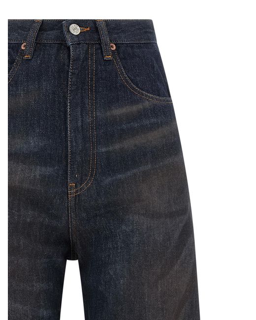 MM6 by Maison Margiela Blue Jeans Natural (Veg)->Cotton100.0