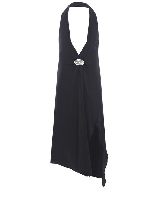 DIESEL Black Dress D-Stant Made Of Satin